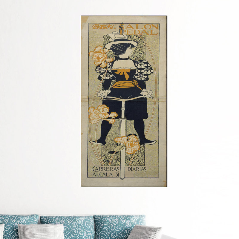 Salon Pedal by Alexandre De Riquer - Wrapped Canvas Print, 100cm H x 50cm W x 1.8cm D