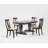  5-Piece Solid Wood Rectangle Extendable Dining Set In Cream & Brown With Gear Driven 18" Takeout Leaf (seats 4-6 people)-1096473293-1096473294-1096473295