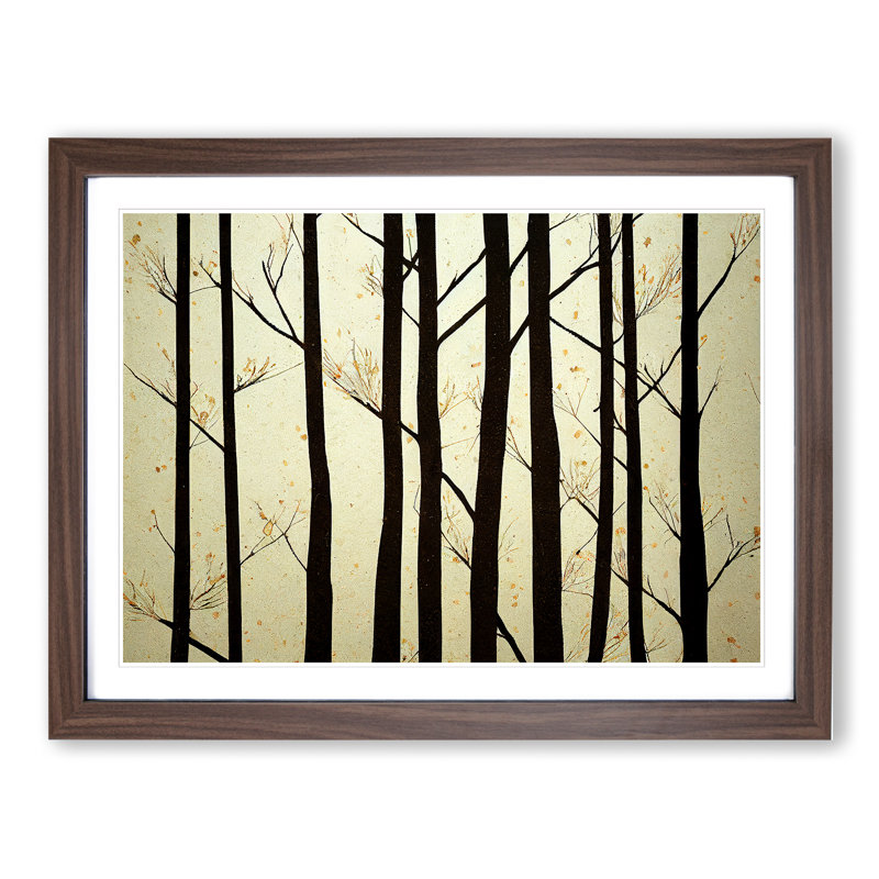 Magnificent Spring Forest - Single Picture Frame Painting, 46cm H x 64cm W x 2cm D, Walnut