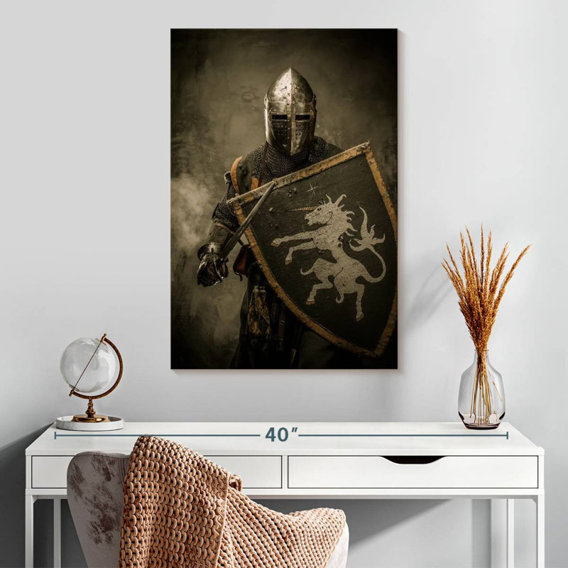 Mait Knight In Shining Armor, 30" H x 20" W