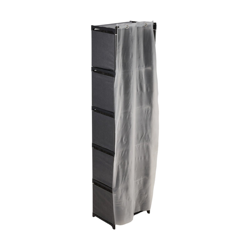 40cm Portable Wardrobe, Black