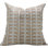 Fabdivine Garud Block Print Pillow Cover Handmade Linen Boho Cushion with Zipper, Natural Decorative Throw Pillow for Sofa & Bed- 20x20 Inch 