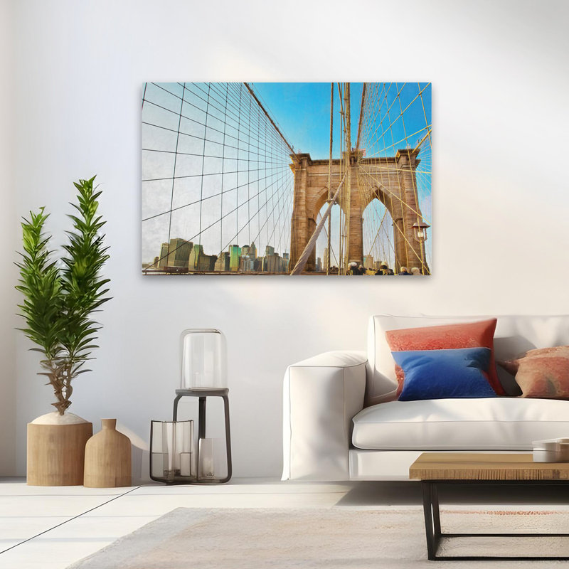 Cityscape Web - pont contemporain en Brooklyn, H 48 po x l 32 po