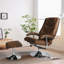 Fauteuil inclinable pivotant en similicuir Furquhart
