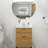 White 24"X18" Ceramic Vanity Top - Stain , Overflow System, 3 Faucet Holes, Ample Area Rectangular Overflow, Spacious