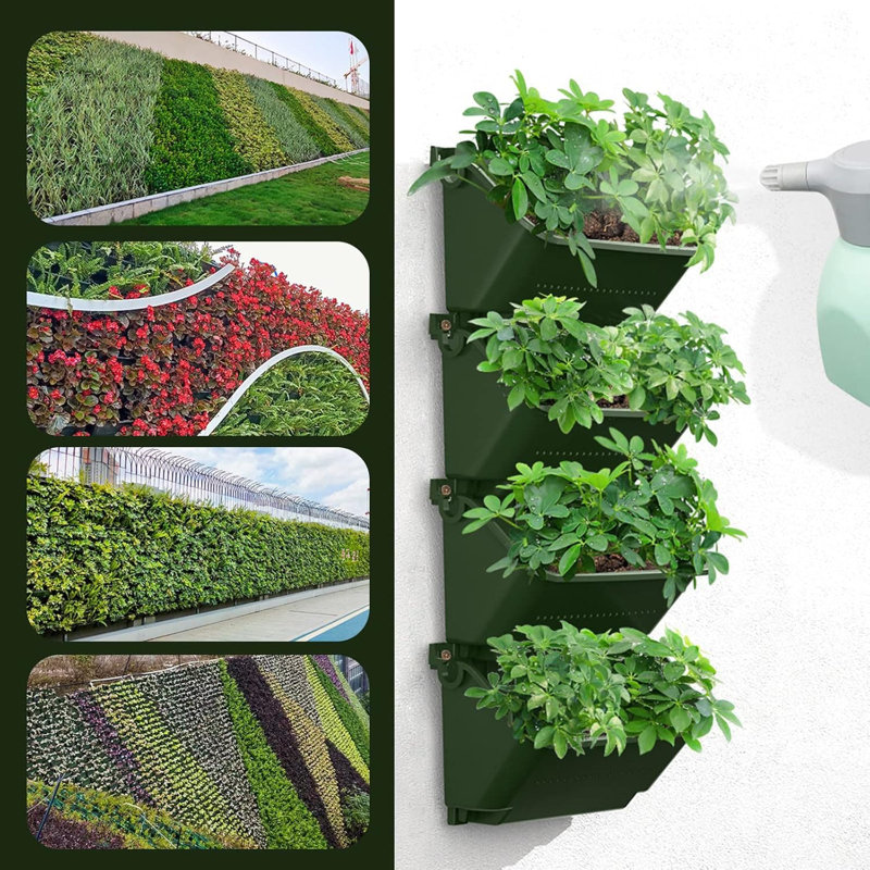 Jardinière murale avec système d'arrosage automatique