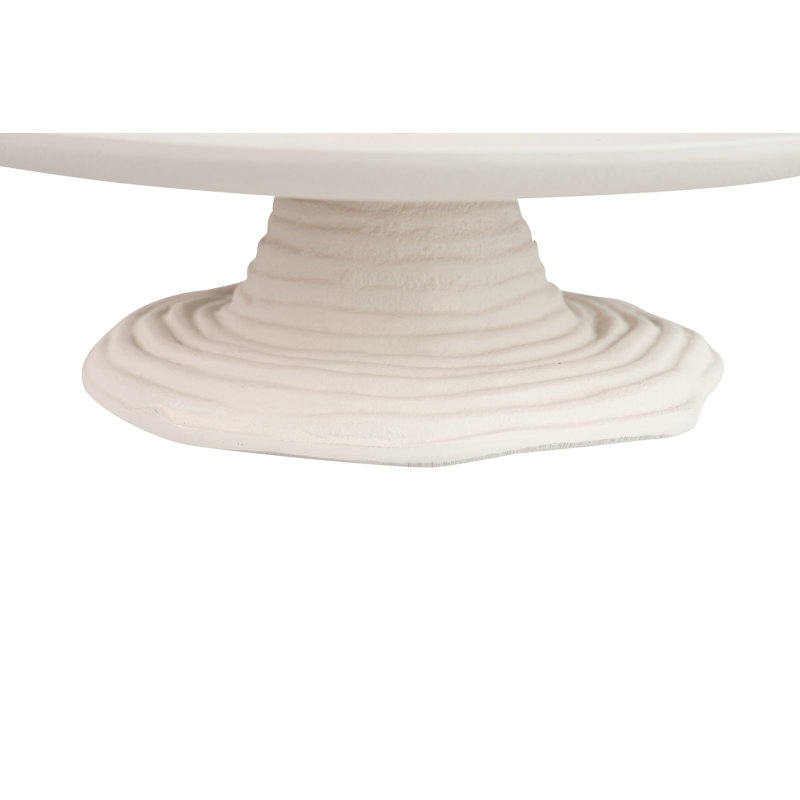 Aluminum Tray, White/Gold