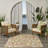 Lakesha 5'3" x 7'5" Ivory Rose Modern Rug-1551858136