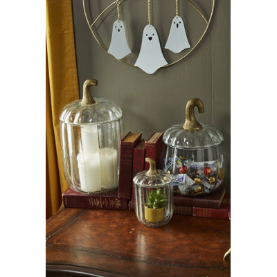 Small Translucent Pumpkin Terrarium