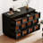 Black Solid + Manufactured Wood Accent Cabinet
