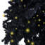 Arbre de Noël artificiel noir pré-éclairé-390055366