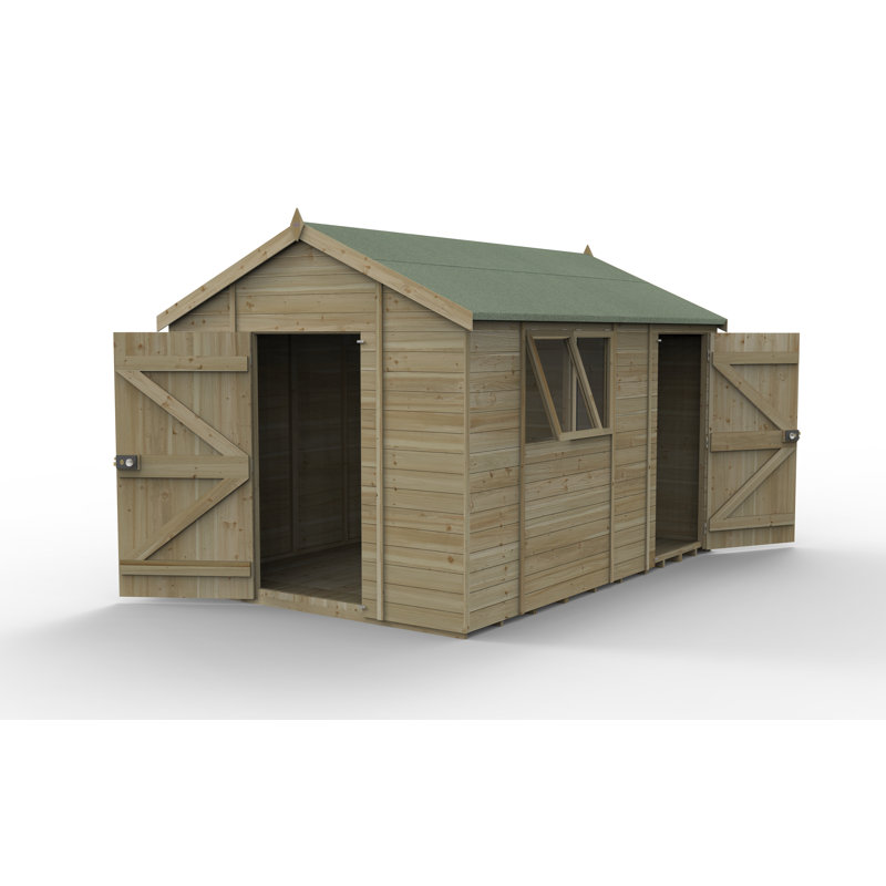 Timberdale 12 x 8 Apex Shed Combo, Yes
