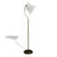 Lampe sur pied géométrique contemporaine Aura White