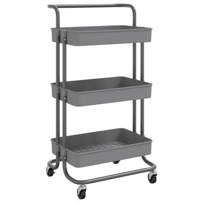 Monterius Metal Bar Cart by Rebrilliant