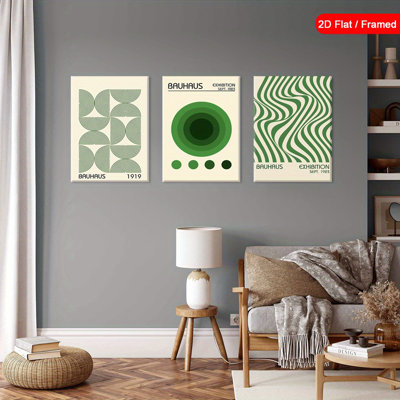 Impression sur toile 3 pièces Bauhaus