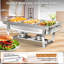 Buffet de réchaud en acier inoxydable 8 pte avec moule de 1/3 (ensemble de 4)