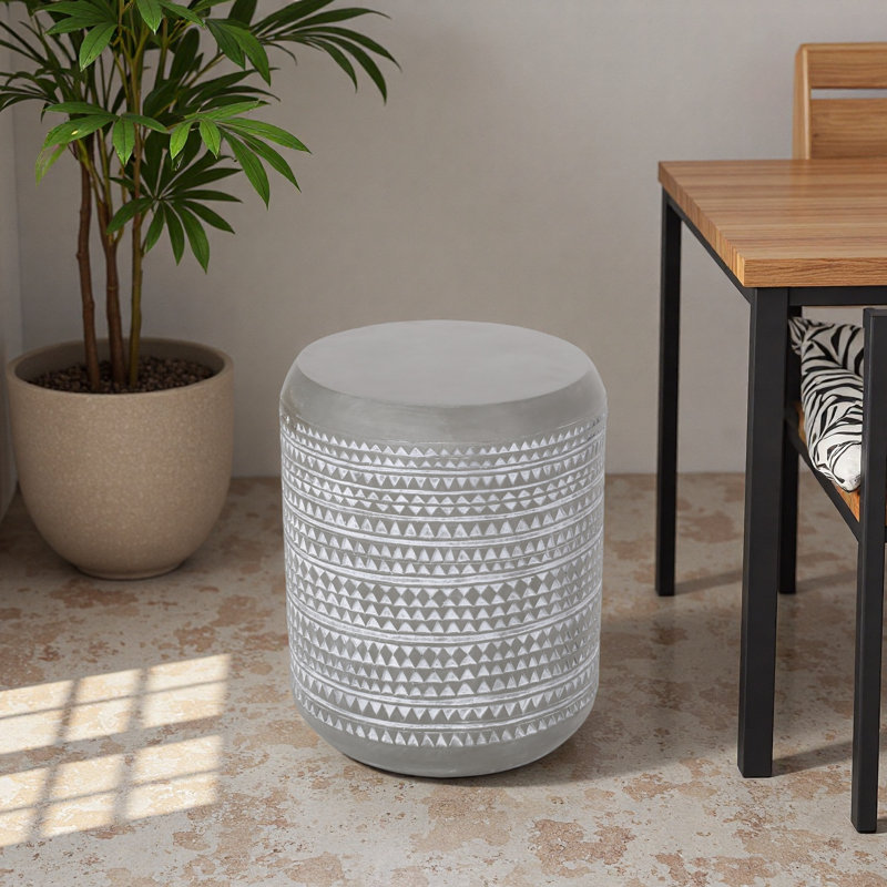 Outdoor Lightweight Concrete Side Table