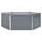 vidaXL Raised Garden Bed Grey Galvanized Steel 50.8x50.8x17.7 in-1030810814-1030810815