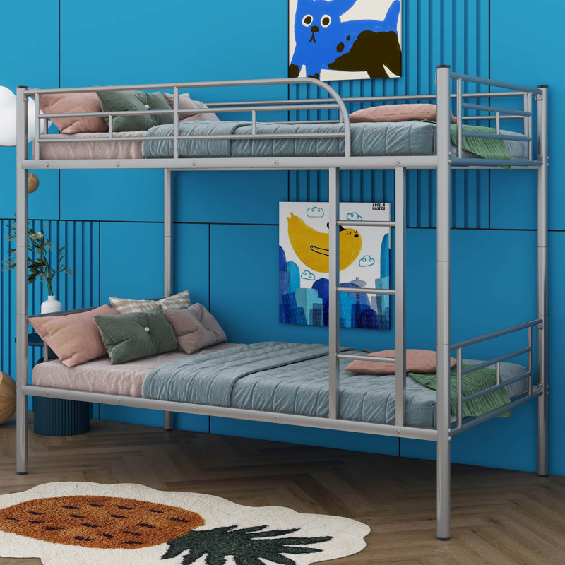 Lit superposé simple Amilyn Kids, Argent