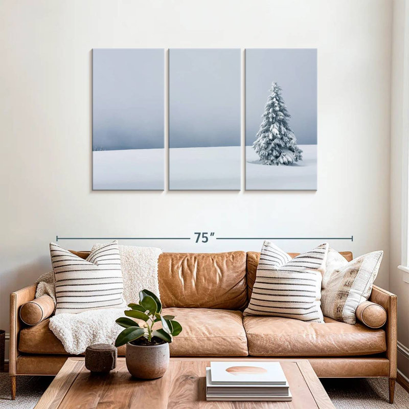 Harnek Snowy Tree, 36" H x 57" W