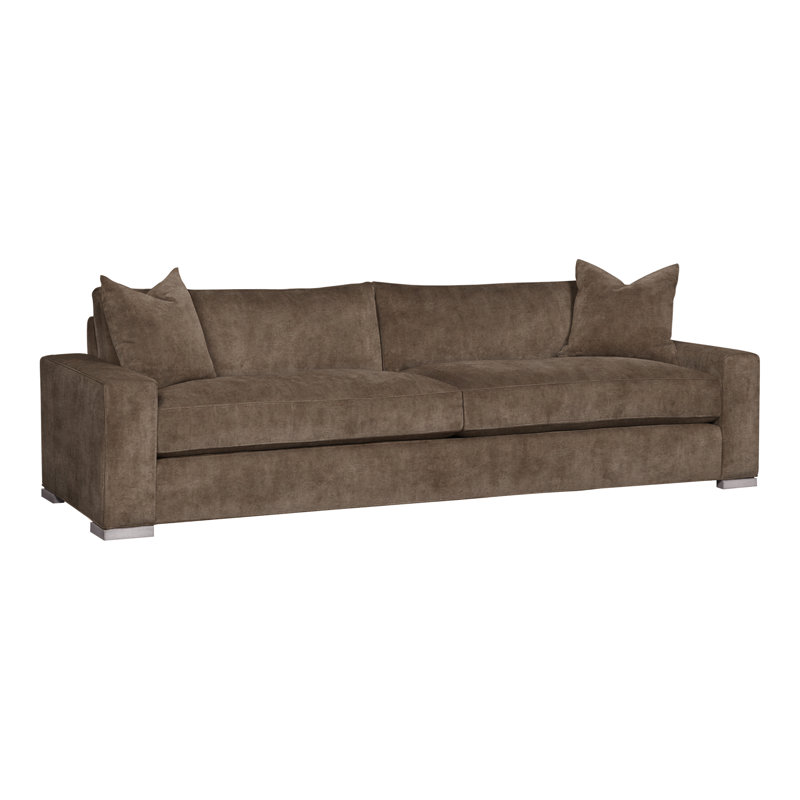 Paxton Upholstered 109'' Sofa, Nadia Earth, Dove Gray