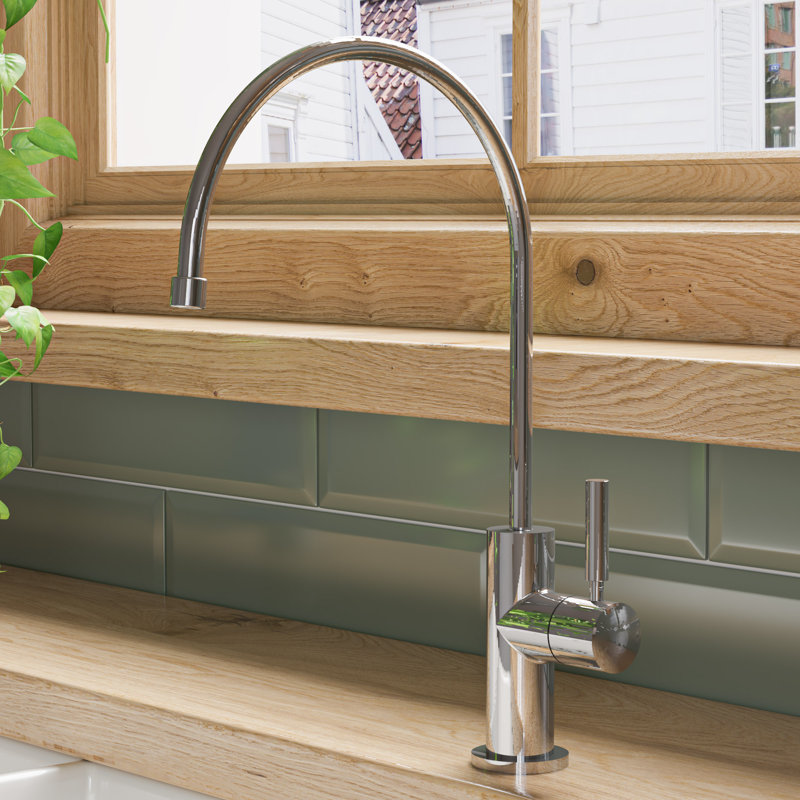 Alfi Brand Kitchen Faucet, Polished Stainless Steel