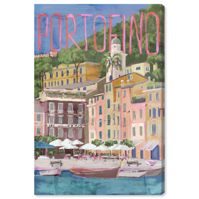 Portofino, reproduction d'art sur toile par Art Remedy