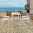 Indara Rectangular Metal Outdoor Dining Table , 47.2'' in. W 23.6'' in. D