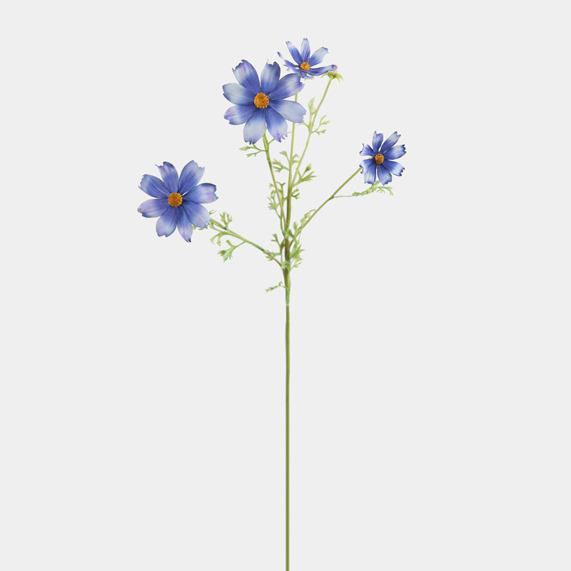 Real Touch Cosmos Faux Floral, Blue