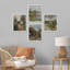 Charmant chalet européen, paysage de village rustique, impression sur papier, 4 pièces-97770308-97770312