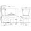 American Standard Cadet 1.6 GPF Round 15 Comfort Height Chair Height Floor Mounted Toilet-20868940-47848357