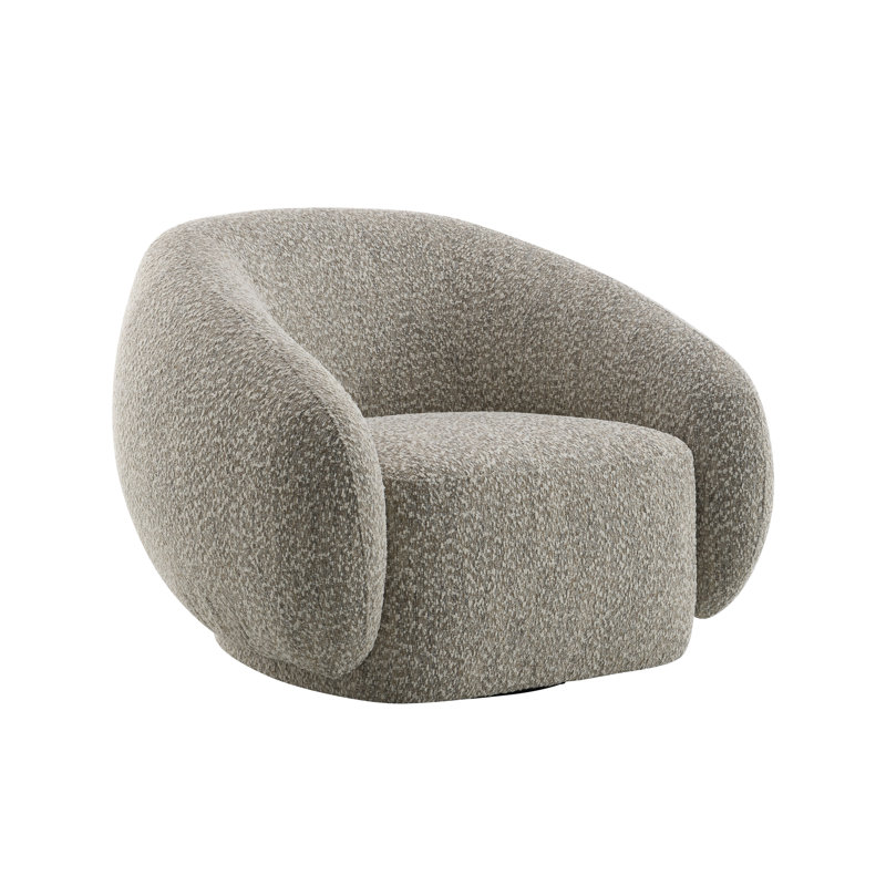 Fauteuil pivotant Aaminah, Brun