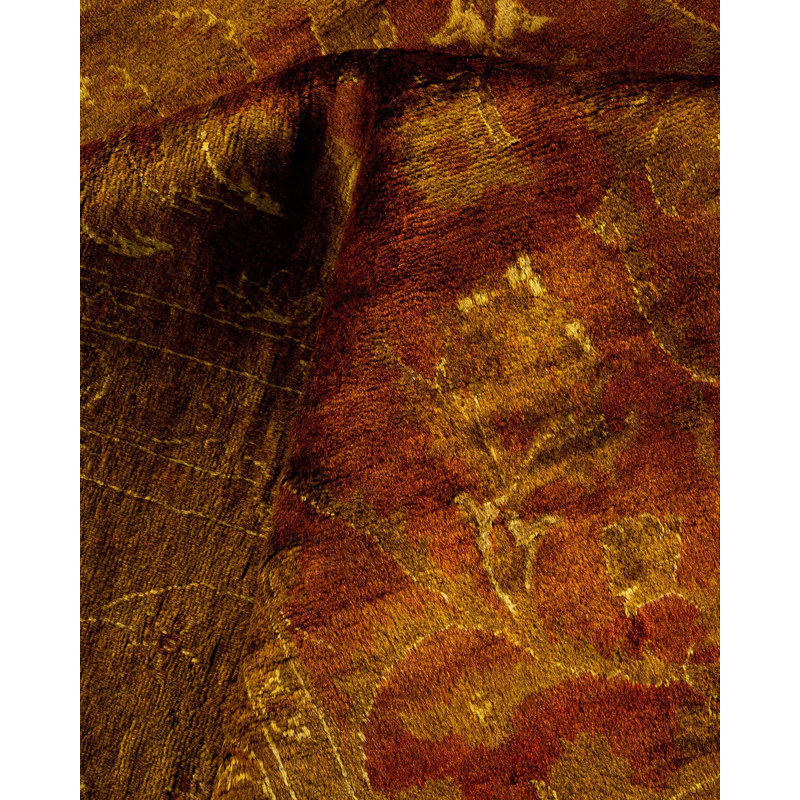 Fine Vibrance One-of-a-Kind 9'2" X 12'3" Hand Knotted Area Rug