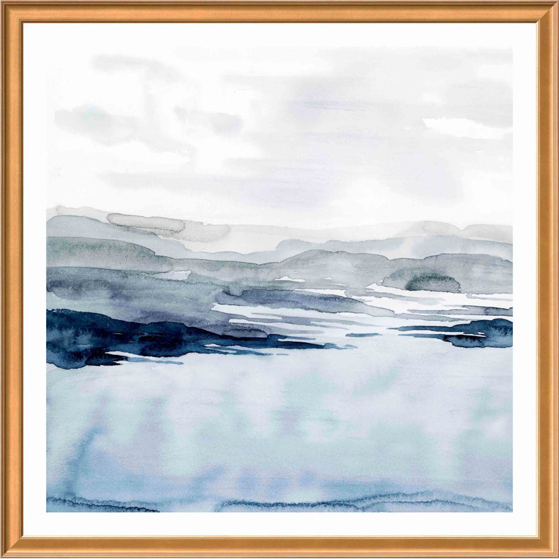 Faded Horizon I by Grace Popp, Antiqued Gold, 42.86" H x 42.86" W x 0.85" D