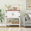 Console 31,5 ", armoire de rangement pour hall d'entrée et table basse avec prise de courant-210844007