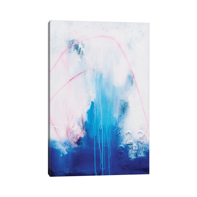 Blue Violet 1 Piece Wrapped Canvas Painting, 20.32 cm H x 30.48 cm W