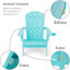 Chaise Adirondack pliante d'extérieur Chaise surdimensionnée en plastique Adirondack HiPS-472917355
