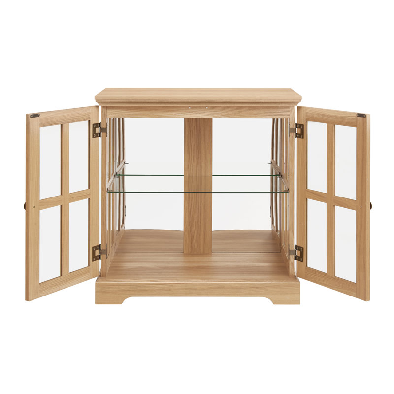 Vitrine lumineuse à DEL, vitrine antique avec tablettes réglables, vitrine de qualité rétro avec portes en treillis, bibliothèque élégante et armoire de rangement pour la décoration intérieure et l'organisation