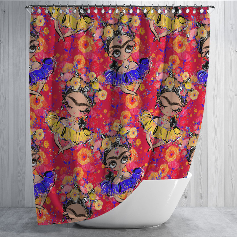 Rideau de douche Floral, H 93 po x l 70 po