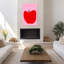Art mural Crimson Simplicity-920426974