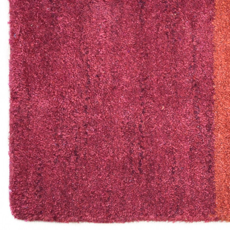 Juhl HAND KNOTTED LOOM SILK ECO-FRIENDLY AREA RUGS  - Rust & Red Color | Contemporary Design, Runner 2'8'' x 10'