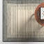 Rectangle Uptown Striped Handmade Hand Tufted Wool Area Rug in Beige/Gray-1256816954
