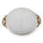 Porcelain Oval Tray with Bronze Ormolu - Regency