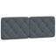 Structure de lit vidaXL avec DEL sans matelas Piran gris foncé 137 x 190 cm
