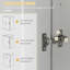 Armoire autoportante avec portes et tiroir Modern Kitchen Pantry