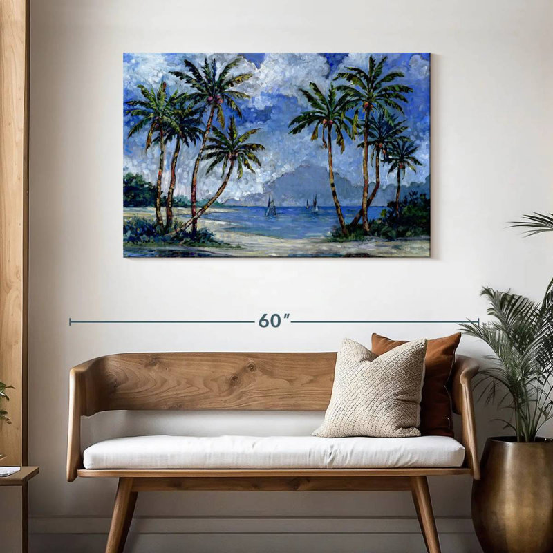 Gillard Impressions Of Palms II, H 30 po x l 45 po