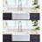 Sink 33"X20" - Heat , Scratch , Stain Proof, Rust Large Bowl, 10" Deep, Easy To Clean Up With Grid And Strainer Ample Inner Space, Quickly