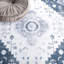 Arizona Meeghan Machine Washable Non-Slip Area Rug in Grey & Blue-1934362105