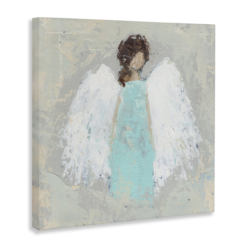 Toile Soft Angel Impression, design par Cassandra Cushman, H 17 po x l 17 po