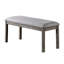 Banc de salle à manger, siège rembourré, 1 pièce, banc de cuisine, finition brossée